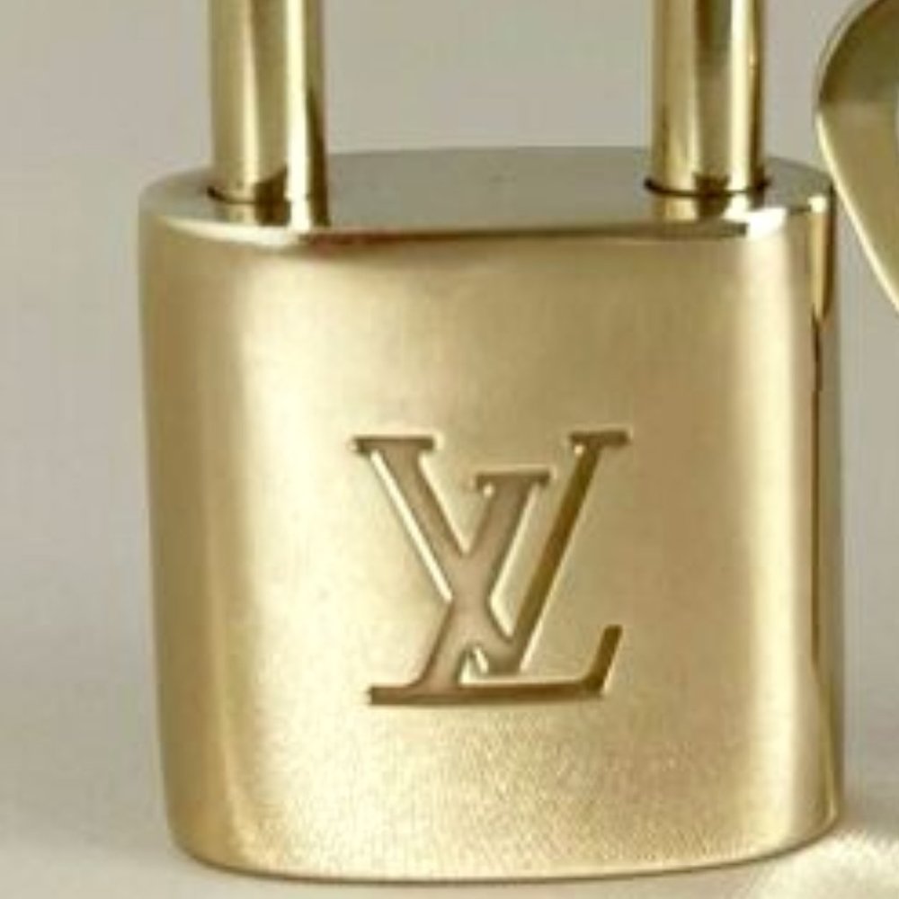 SALE! Louis Vuitton Lock #302 #318 Gold Brass Authentic NO KEY